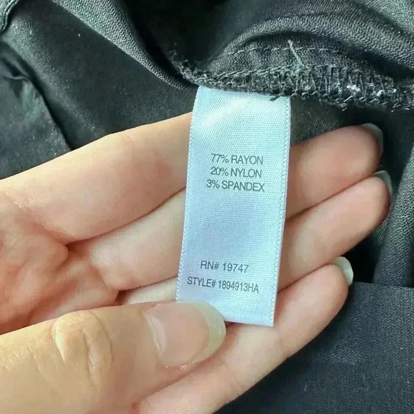 Counterparts Dress Pants with Stretch Waistband, Black, Size 12 - Picture 15 of 16